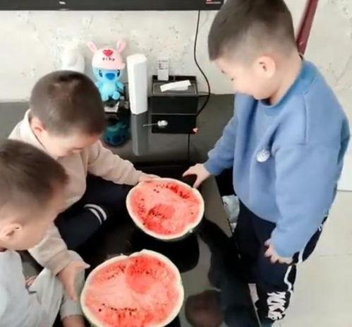 结义吃瓜,吃瓜谈天共度时光