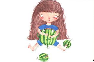 吃瓜少女画画视频素材,视频素材中的艺术之旅 第2张 吃瓜少女画画视频素材,视频素材中的艺术之旅 第2张